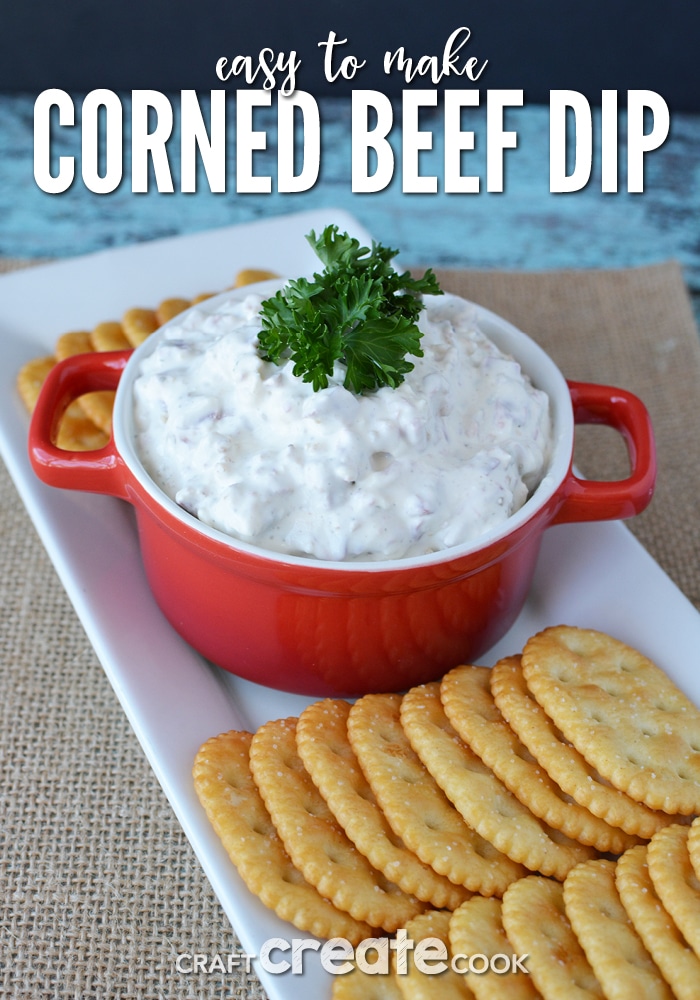 If you've made corned beef for St. Patrick's Day, save a few slices for this amazing corned beef dip.