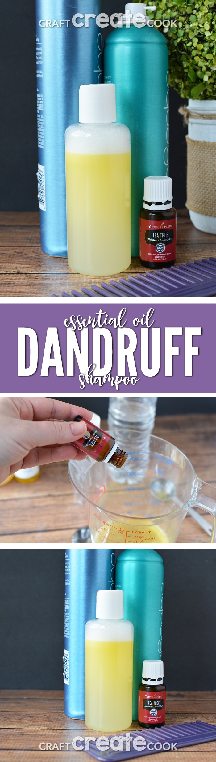 Essential Oils for Hair Homemade Dandruff Shampoo Craft Create Cook