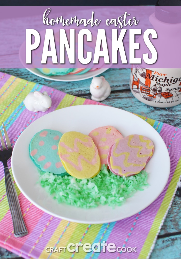 Homemade Easter Pancakes will have everyone asking for more, please!