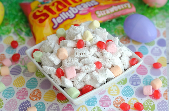 Easter Puppy Chow is the perfect snack for sharing!