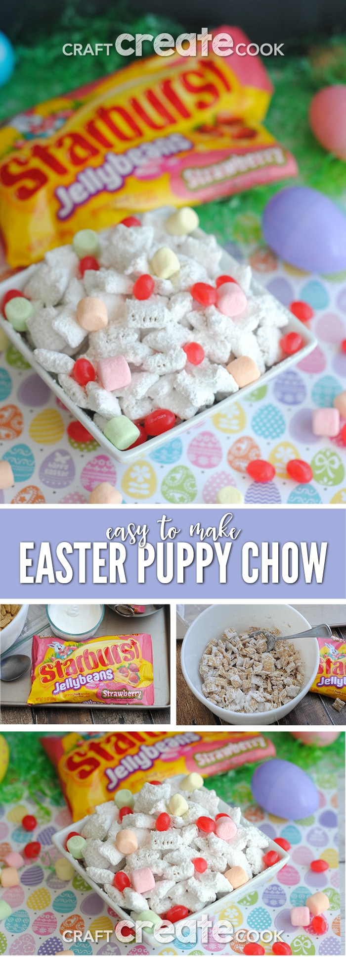 Easter Puppy Chow Recipe - Craft Create Cook
