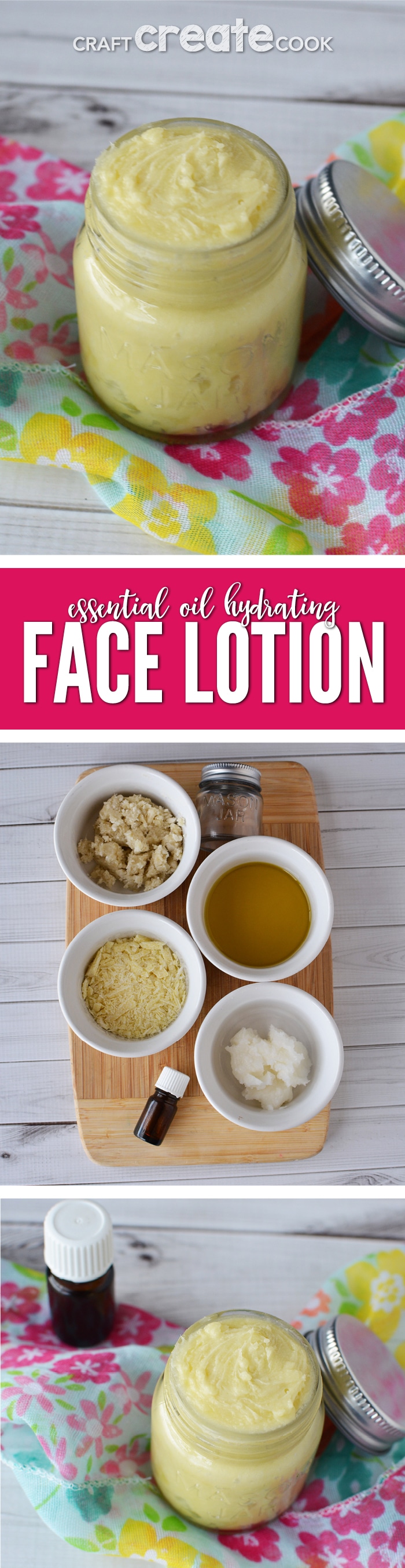 Essential Oils for Dry Skin Hydrating Face Lotion Craft Create Cook