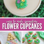 These adorable springtime flower cupcakes are the perfect way to welcome spring!