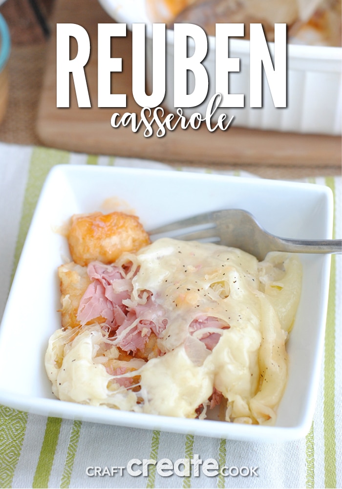 This Reuben Tator Casserole is the perfect addition to St. Patrick's Day or any day for that matter!