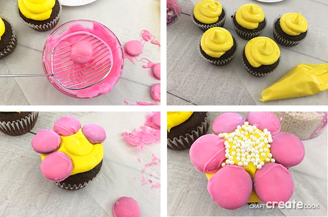 These Oreo Cookie Springtime Cupcake Flowers will be the perfect treat for a warm Spring day.
