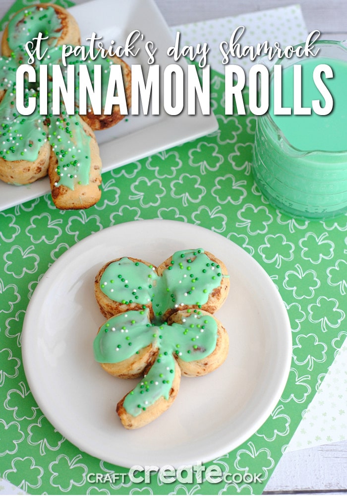 St. Patrick's Day Cinnamon Rolls are sure to be the luckiest breakfast!