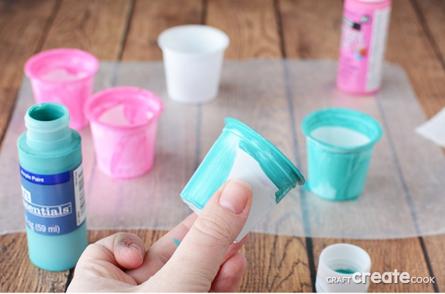 Reuse K-Cups to make Poppy and Branch Trolls Party Favors and fill with candy!