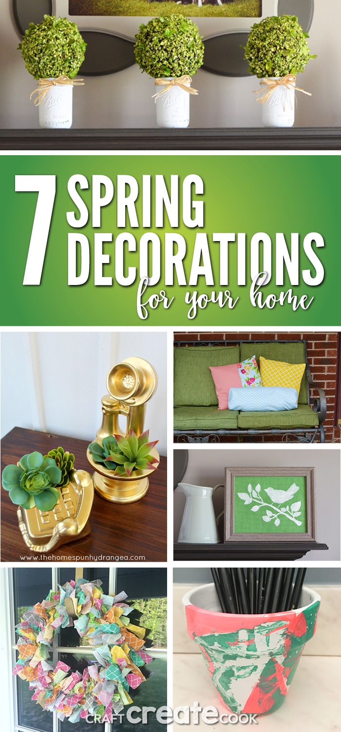 These 7 Spring Decorations are affordable, easy to make, and add seasonal decor to your home!