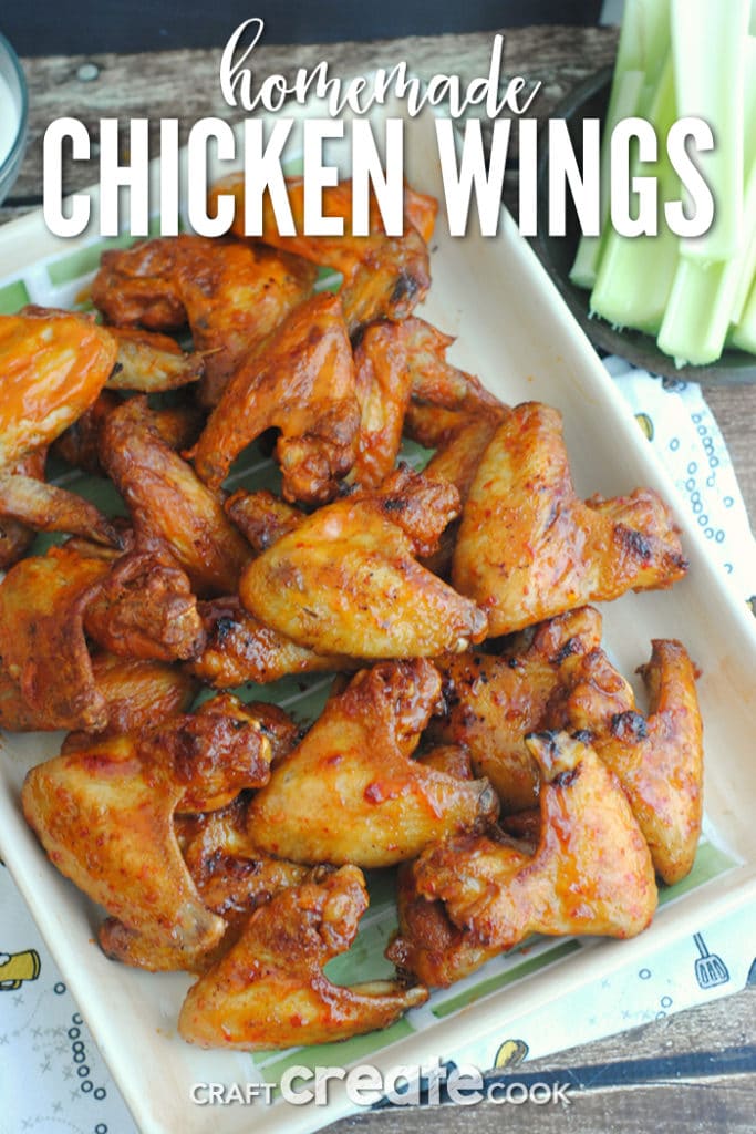 These homemade chicken wings are easy to make and taste just as good as the restaurant version!