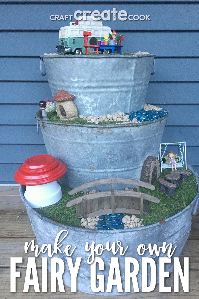 Making you own fairy garden is super fun and a great way to interact with your kids!