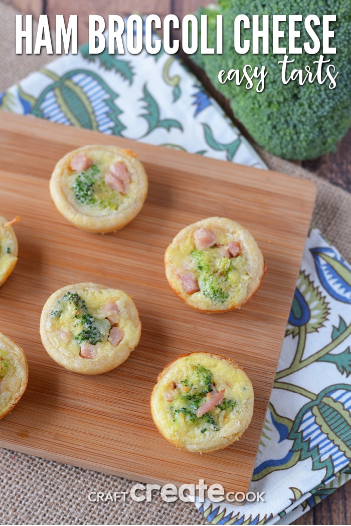 Looking for a leftover ham recipes? Easter has come and gone and it's the perfect time to make our Ham Broccoli Tarts!