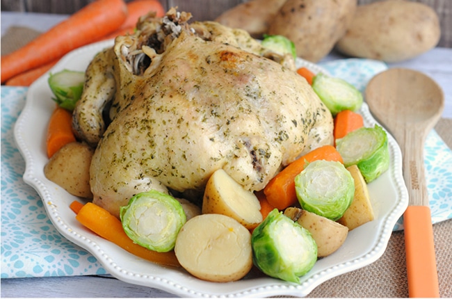 Whole Instant Pot Chicken is the perfect dinner recipe for busy families!