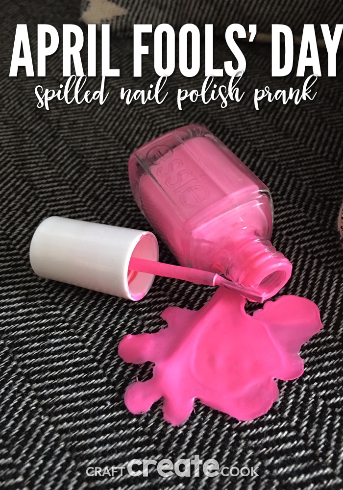 This April Fools' Day Pranks Nail Polish Spill is the perfect joke for your Husband on this glorious April Fools Day.