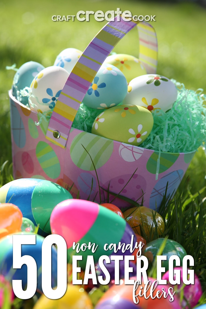 If you're looking for Ideas for a candy free Easter or at least a little less candy than usual, you'll want to check out our list of 50 Candy Free Easter Egg Fillers for Kids.