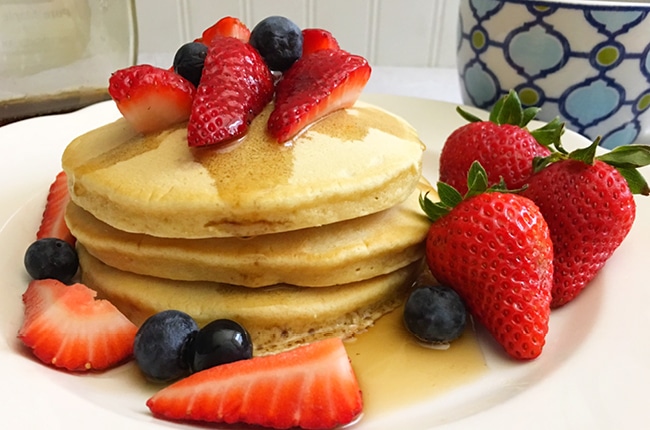 Our delicious Light and Fluffy Dairy Free Pancakes are a great way to start your morning.