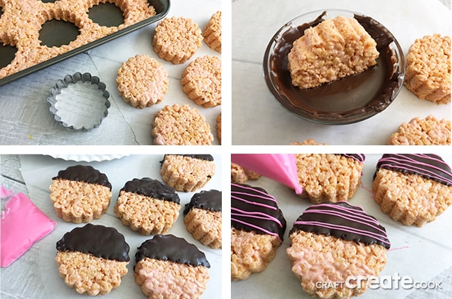 If you love chocolate covered strawberries then you need to try these Chocolate Covered Strawberry Rice Krispie Treats.