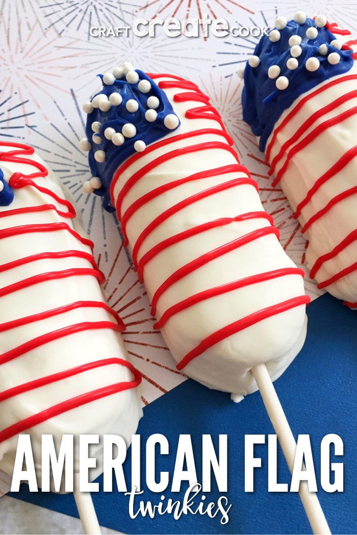 Our American Flag Treats on a Stick are the perfect addition to a 4th of July BBQ!