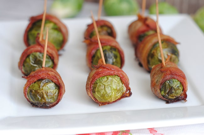 Keto Friendly bacon wrapped brussels sprouts are easy and delicious!