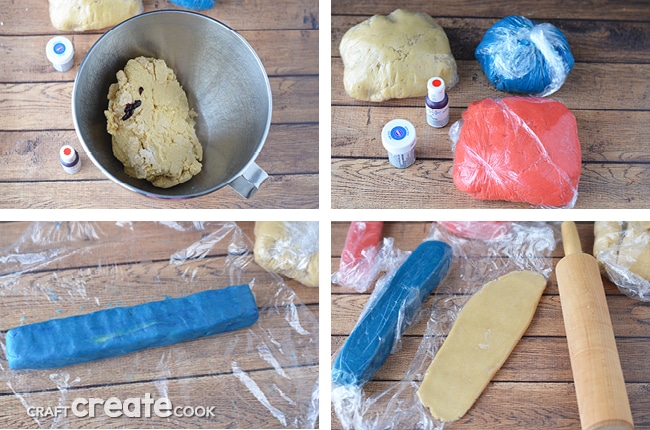 Slice and bake American Flag Sugar Cookies are easier than traditional cut-out sugar cookies!
