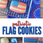 Slice and bake American Flag Sugar Cookies are easier than traditional cut-out sugar cookies!