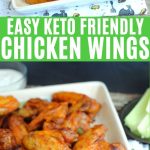 Keto chicken wings collage