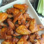 Keto chicken wings collage