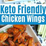 Keto chicken wings collage