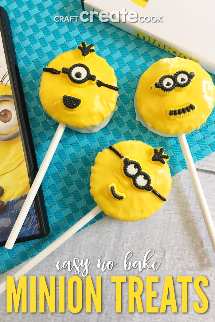 BA-NA-NA! Our Easy No Bake Minion Treats on a Stick are fun and sweet treats that the whole family will love.