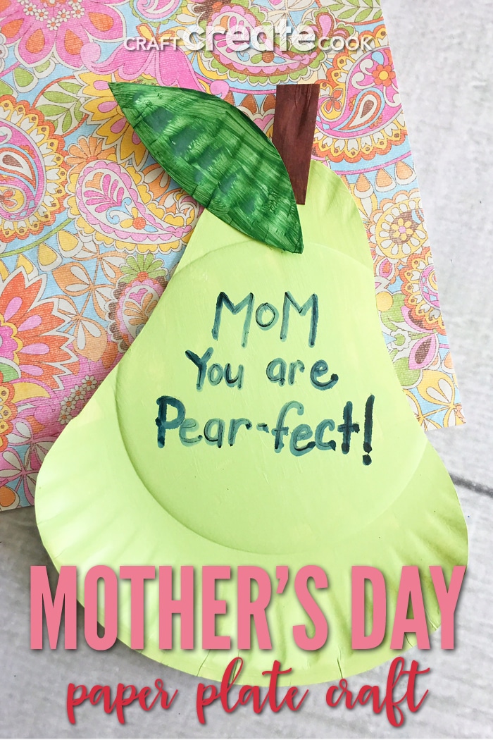 This pun-ny Mother's Day paper plate craft will have your mom in tears, the good kind of course.