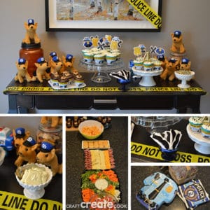 Police Birthday Party Ideas - Craft Create Cook