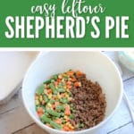 This easy leftover shepherd's pie recipe is so delicious your family won't realize it's made from leftovers!