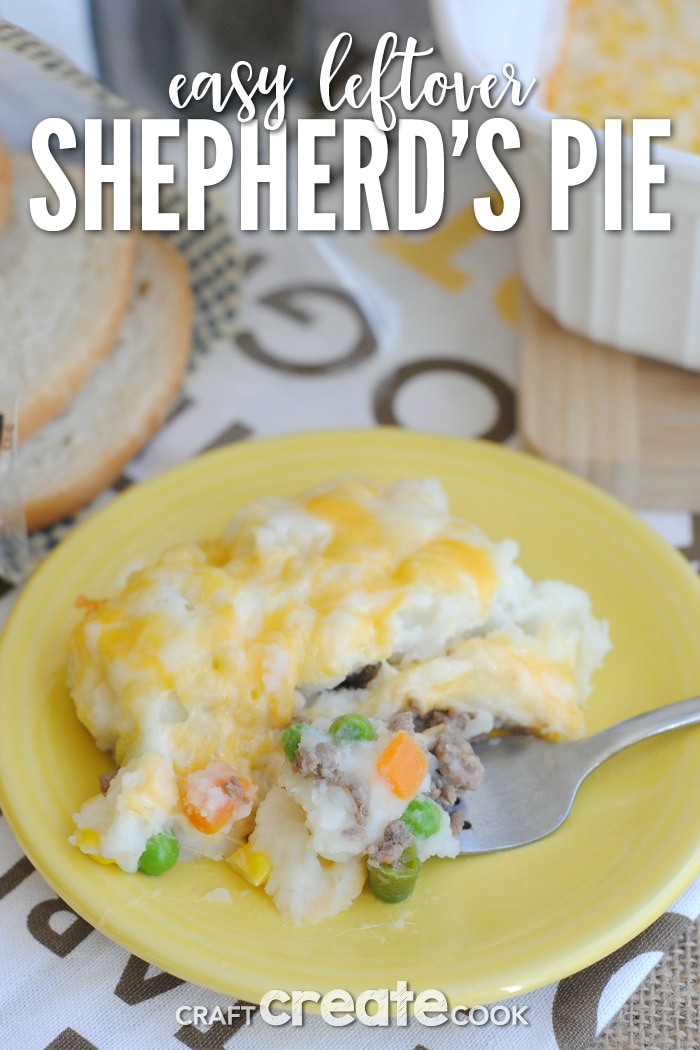 This easy leftover shepherd's pie recipe is so delicious your family won't realize it's made from leftovers!