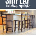 My shiplap kitchen update was a quick weekend project that almost anyone can complete!