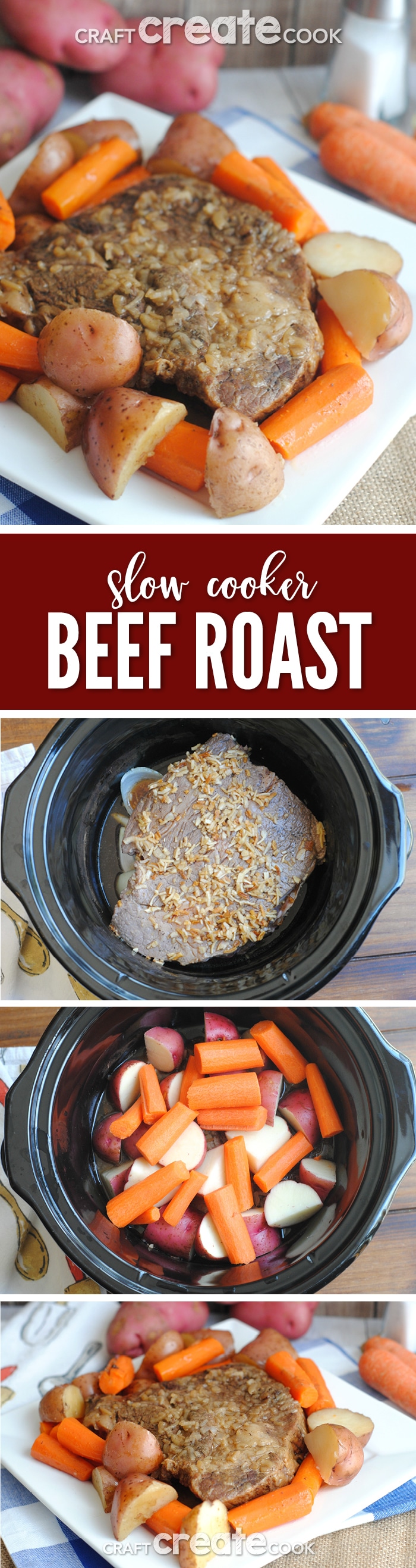 Slow Cooker Beef Roast Recipe Craft Create Cook