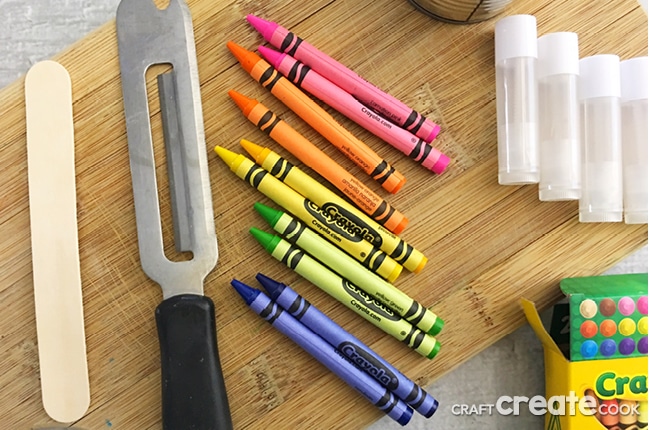 Our DIY Chapstick Crayons for Kids are perfect for trips and taking to restaurants.