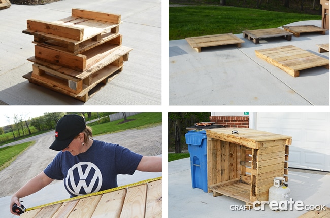 DIY Pallet Craft Paper Storage Shelving