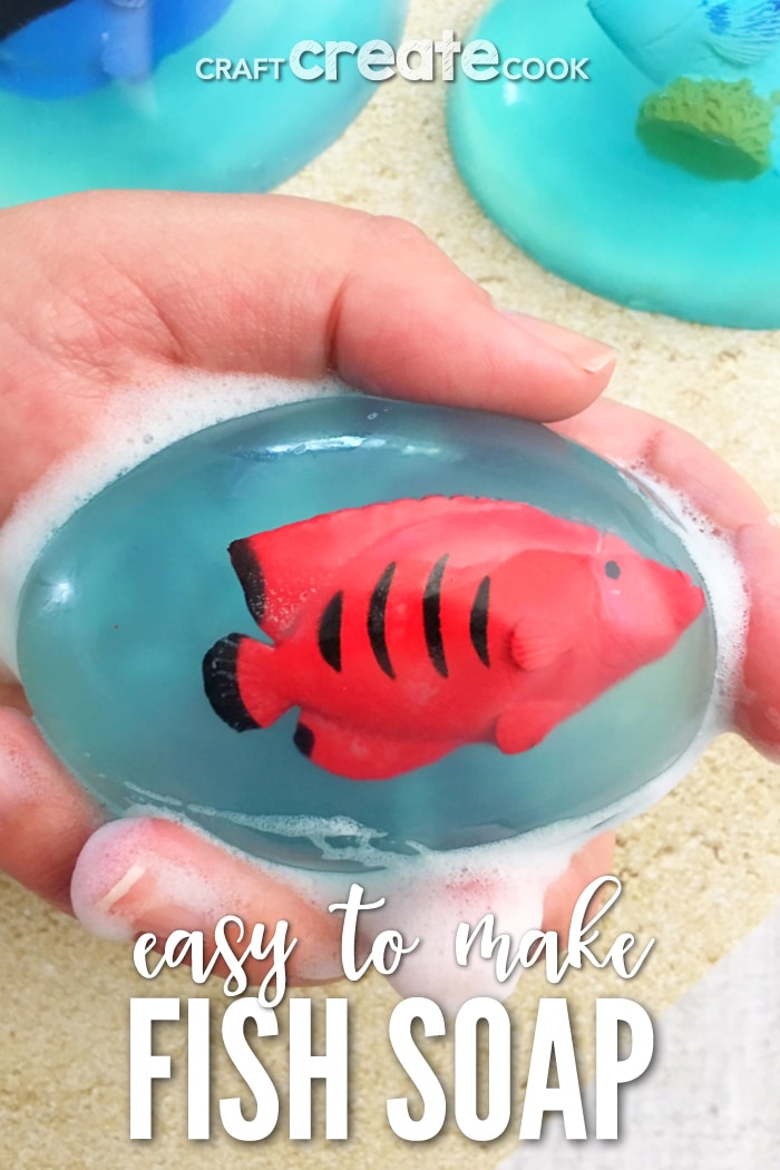 Our Under the Sea Pour and Melt Soaps make hand washing fun.