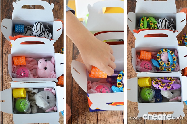 One small act of making small boxes of toys can help children with mental illness.