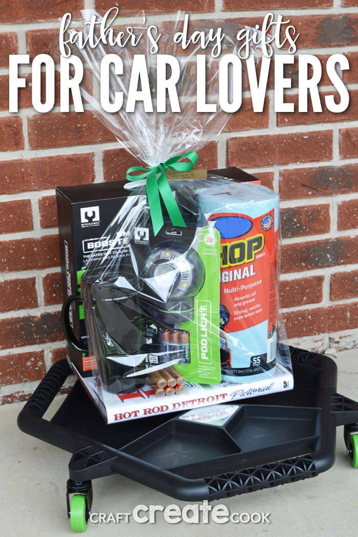 We have the perfect Father's Day Gifts for Car Lovers and a unique way to package these fun gifts.