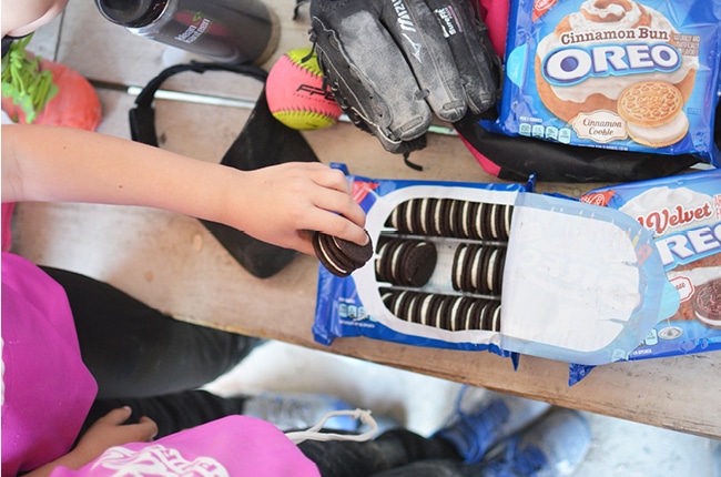 Softball Snacks are "wonderfilled" with the help of OREO cookies.