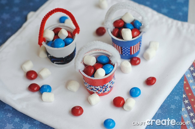 Red, white and blue patriotic k-cups are the perfect Memorial Day or July 4th treat!