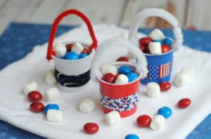 Red, white and blue patriotic k-cups are the perfect Memorial Day or July 4th treat!
