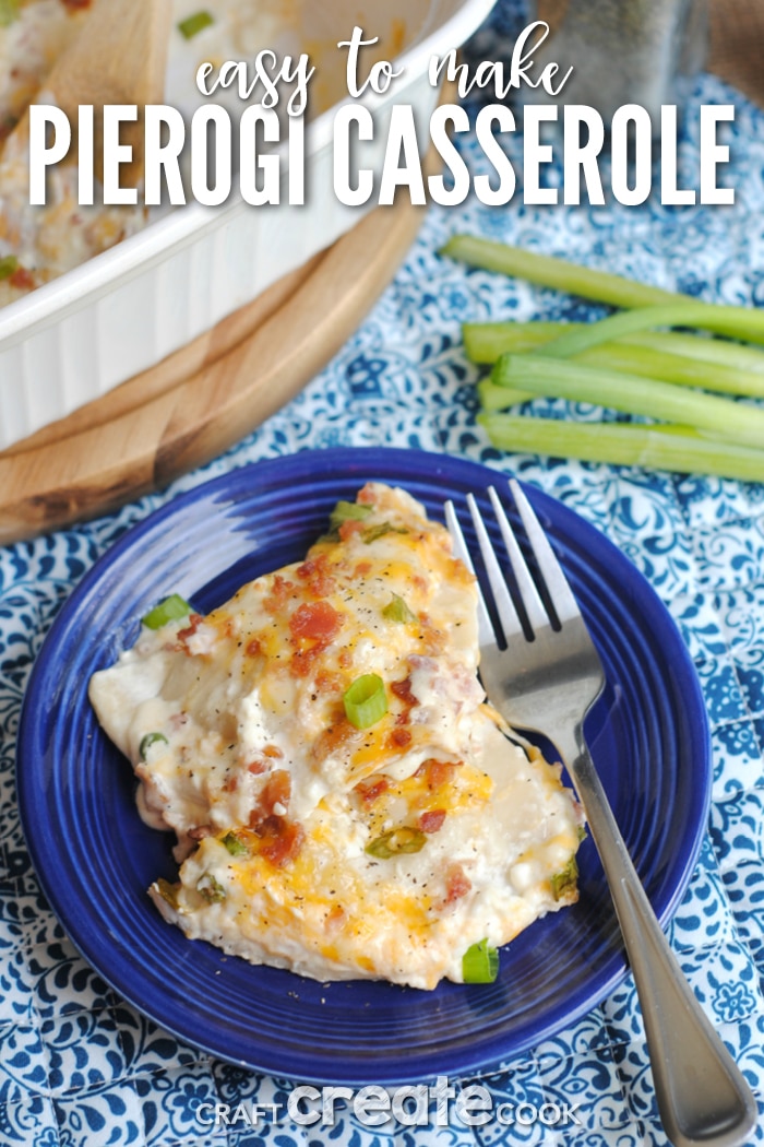 Easy to make pierogi casserole is quick and delicious!