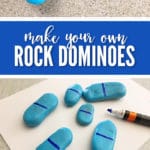 Our DIY Rock Dominoes are a perfect game to bring camping.