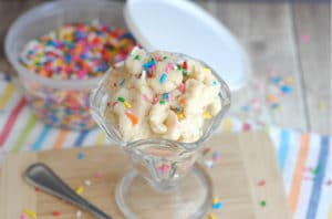 This eggless rainbow sugar cookie dough is the perfect sweet treat!