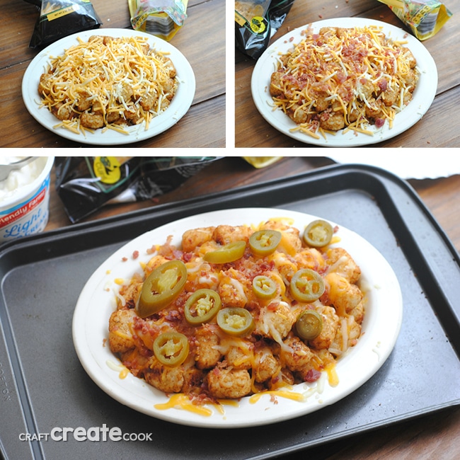 Homemade Totchos are easy to make, delicious and perfect for when you're craving bar food!