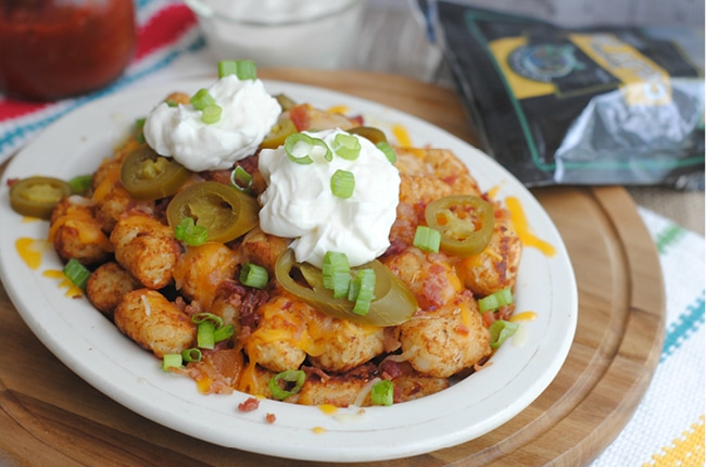 Homemade Totchos are easy to make, delicious and perfect for when you're craving bar food!