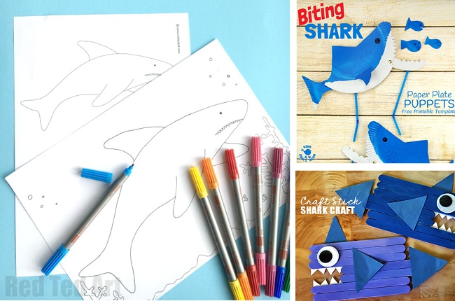 These 20 jawsome shark crafts and activities are perfect for shark week!