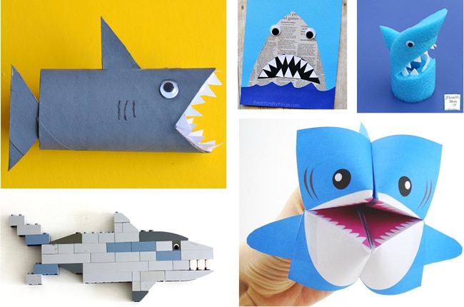 These 20 jawsome shark crafts and activities are perfect for shark week!