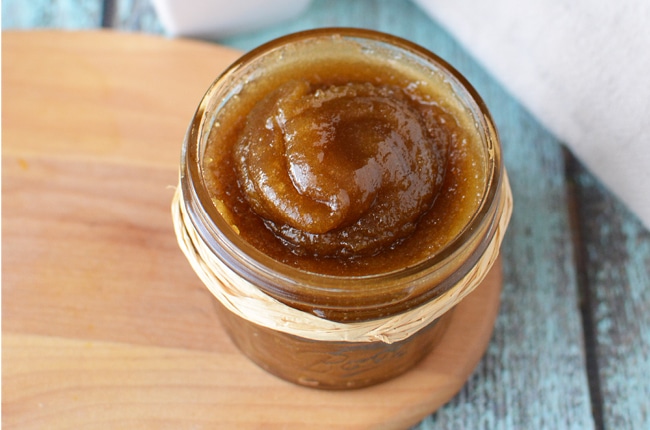 A homemade brown sugar scrub will remove dead skin and give you that healthy glow.